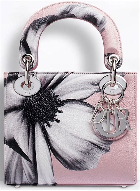 floral dior bag|lady Dior floral bag.